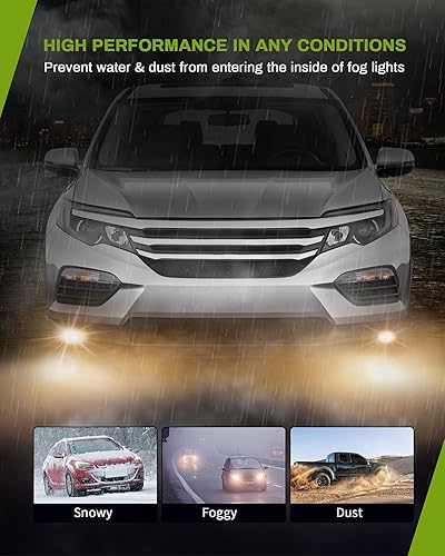 Miniatura 5 de AUTOSAVER88 Luces antiniebla compatibles con 16-18 2016 2017 2018 piloto de repuesto de luz antiniebla, lámparas antiniebla con bombilla H11 12V 55W