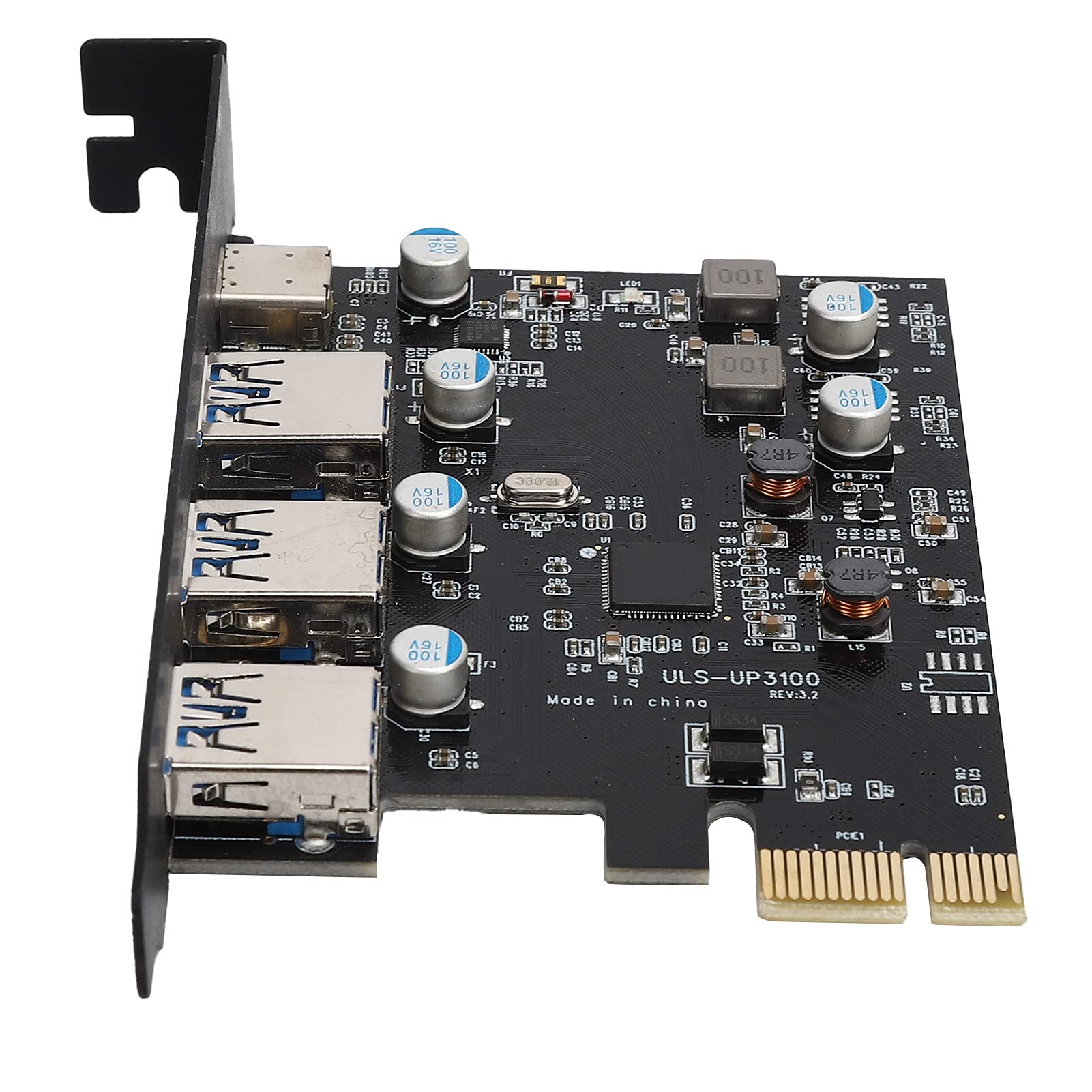Ausla Scheda di Espansione PCIe a USB 3.0 TypeC, 3 Porte