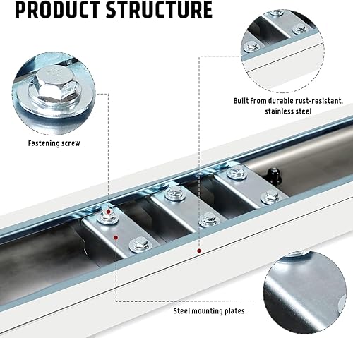 Miniatura 5 de PZ Estribos de cabina de tripulación de 6 pulgadas para Dodge 2009-2018 RAM 1500 2019-2024 RAM 1500 Classic Body (nuevo estilo de carrocería no