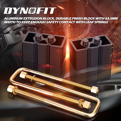 Miniatura 5 de Dynofit Kits de elevación completa de 3 pulgadas F3 pulgadas R para Ford F150 2WD4WD 2004-2021 3 pulgadas delantero y 3 pulgadas trasero espaciador