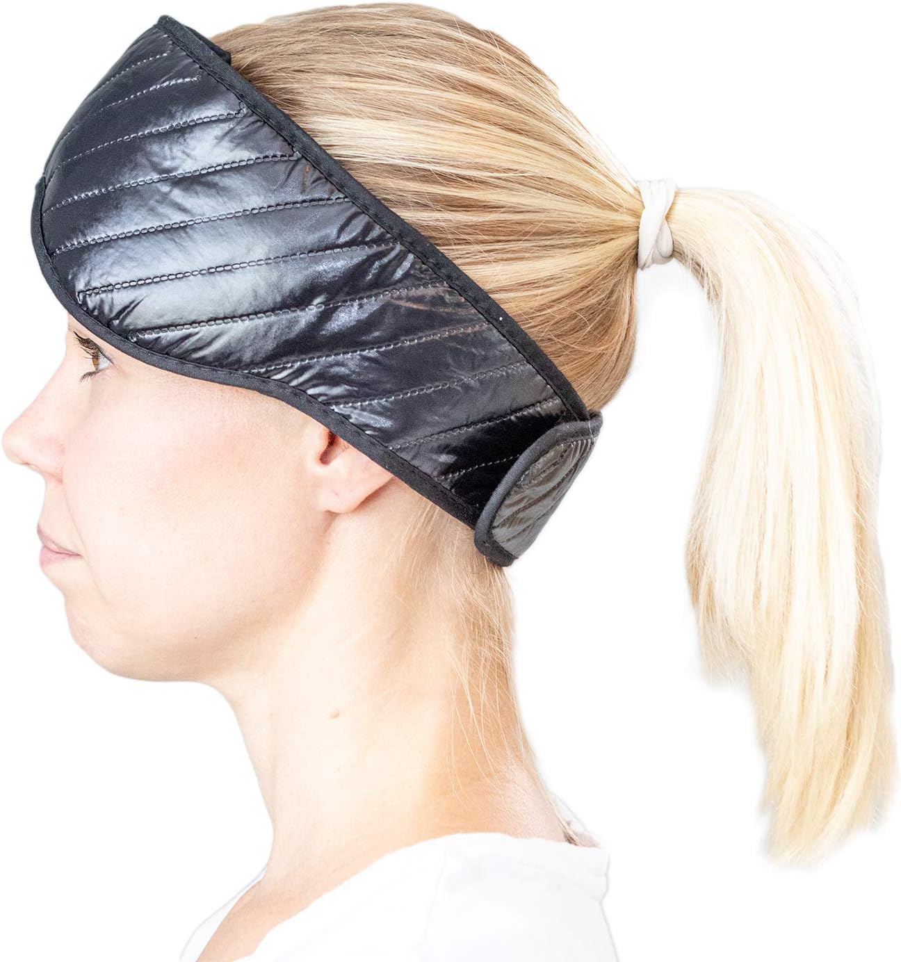 Ice Migraine Head Wrap by Soothing Company - Heat Therapy Microwavable Compression Pad for Headache, Jaw and Neck Pain - Cooling Mask for Tension and Stress Relief, Flexible and Reusable