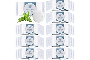 Abundant Supply of Individually Wrapped 0.35oz Mini Bars of Soap