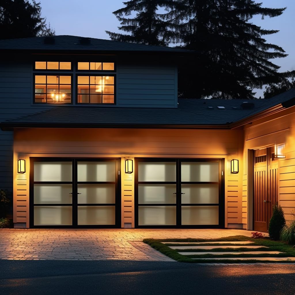 Outdoor Wall Sconce Lights, Square LED Porch Lights Outdoor 18W 3000K 4000K 5000K 3 Color Changeable,Exterior Outside Wall Lights for House Doorway,Carriage