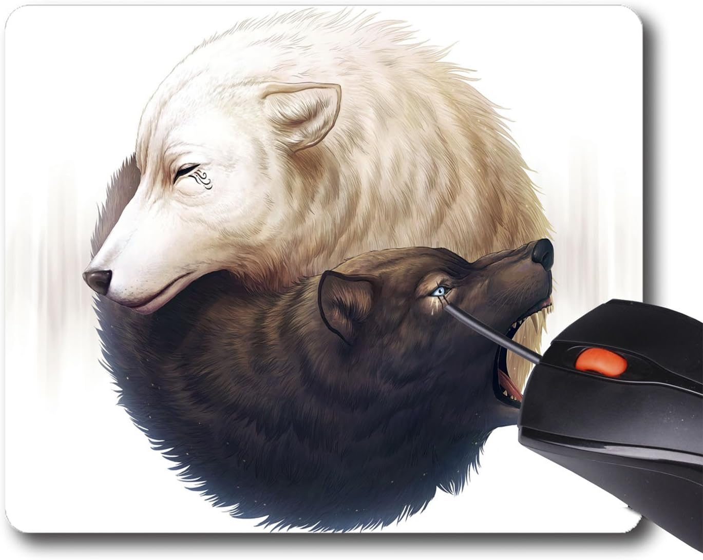 AOFFLY JoJoesArt - Yin and Yang - Non-Slip Rubber Mousepad Gaming Mouse Pad