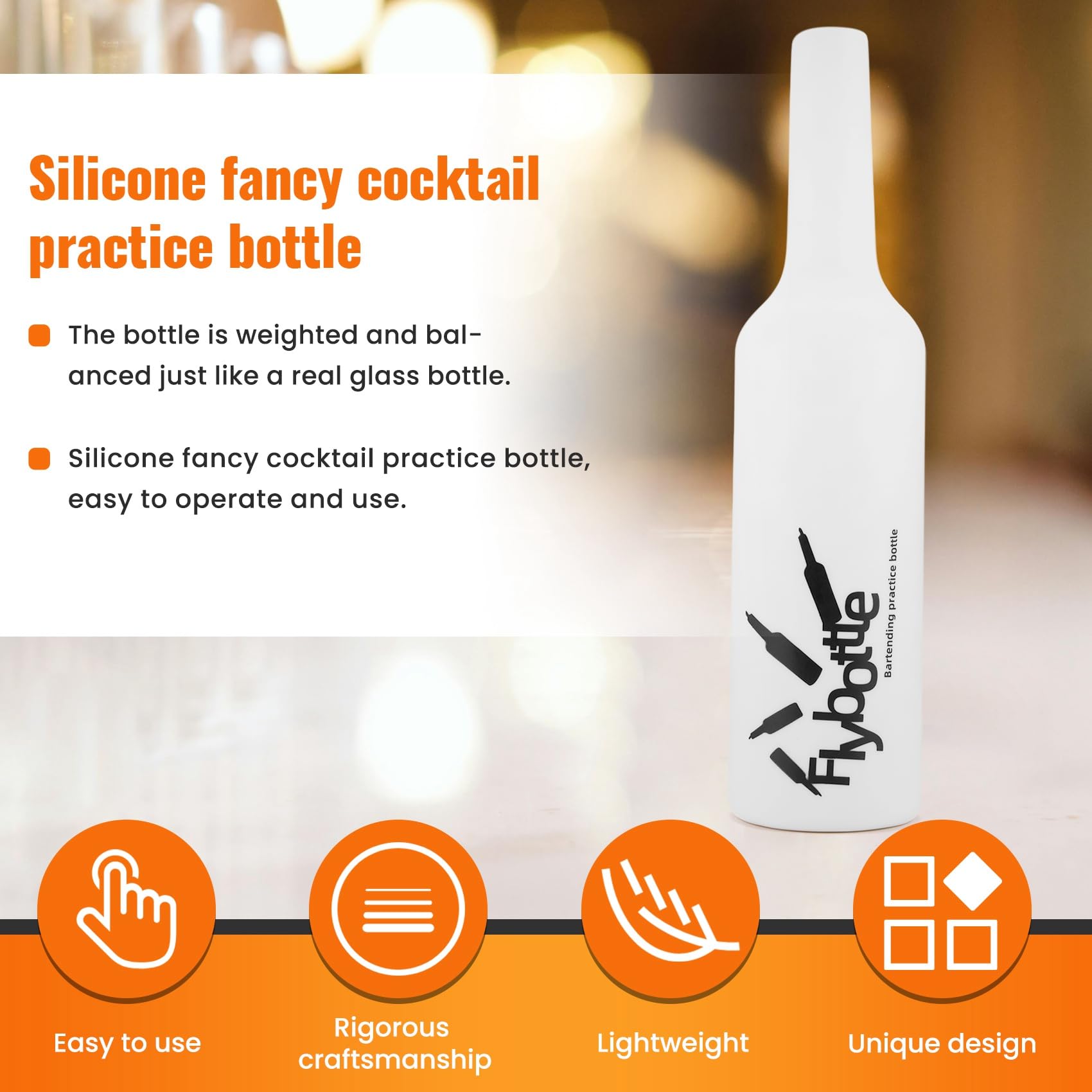Flair Bartender Pratica Bartending Silicone Bar Pub Bottiglia Vino Cocktail Shaker