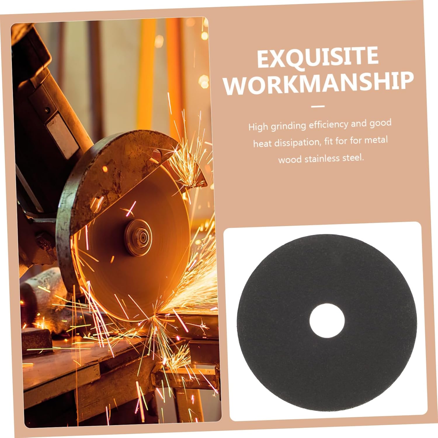 50pcs Cut Off Wheels for Angle Grinder Stainless Steel Cutting Discs with Design High Elasticity and Self-Sharpening Metal Cutter Discs for Steel Cast Cutting