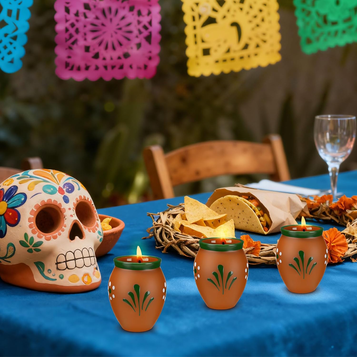 Cantaritos De Barro Mexicanos キャンドル ミニ 2オンス 【血】 メキシカンキャンドル 装飾