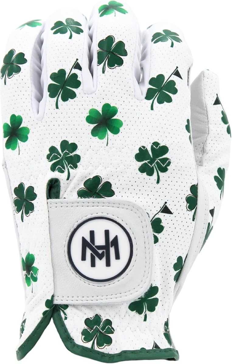 MULLIGAN HOOLIGAN® Men’s Cabretta Leather Golf Glove – Breathable Mesh, Moisture-Wicking, Premium Grip & Stand-Out Design