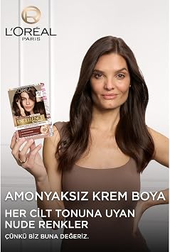 L'Oreal Paris Excellence Creme Nude Renkler Saç Boyası - 4U Nude Kahve