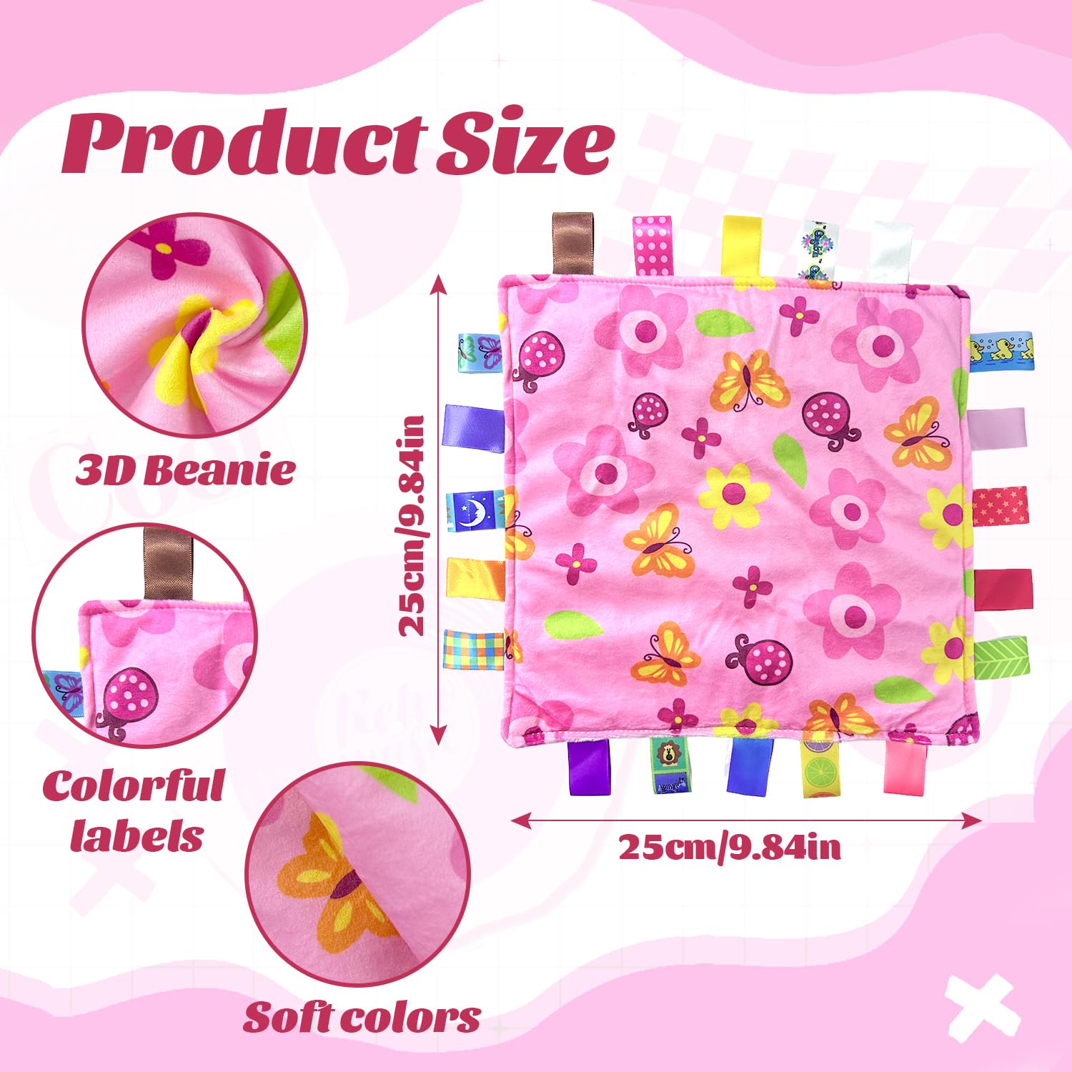 Coperta per neonato in lino lavorato a maglia per culla, calda fascia organica, coperta afghana lavorata a maglia per neonato, regalo per bambino e bambina, bianco rosa blu grigio nero