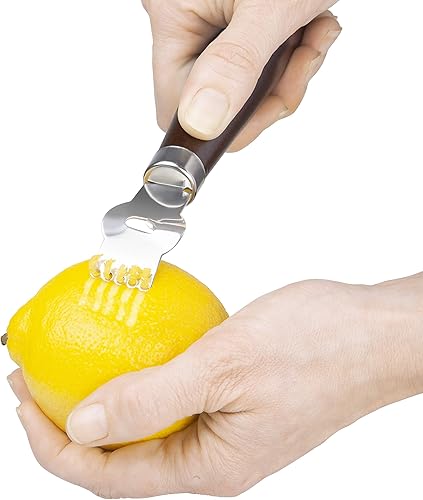Miniatura 4 de Final Touch Zester y pelador 2 en 1 para cítricos y verduras para guarniciones de cóctel (FTA7316)