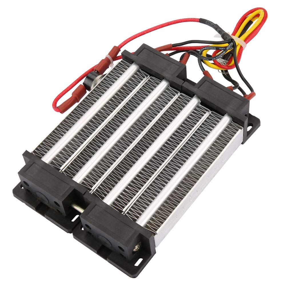Réchauffeur D'air en Céramique éLément Chauffant Isolé 110V/220V 1000W, Adopte L'élément Chauffant en Céramique et Le Tube en Aluminium