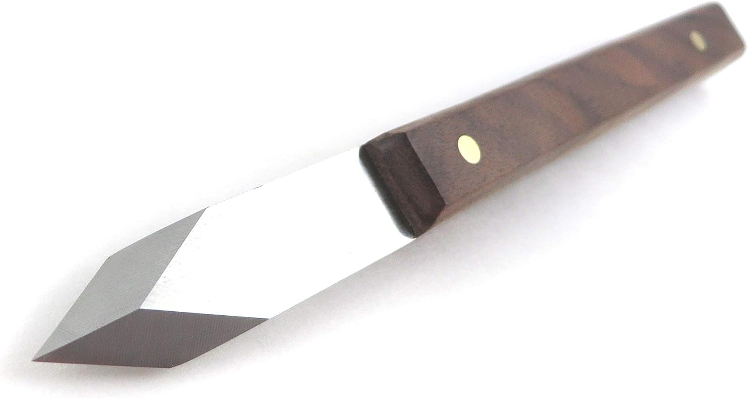 Mikov V2003009 Dual Bevel Marking Knife 0.100 Inch Thick Blade 1/2 inch Wide 1-7/8 Long with Rosewood Handle Stainless Steel Hardened to HRC 57 (Black-1)