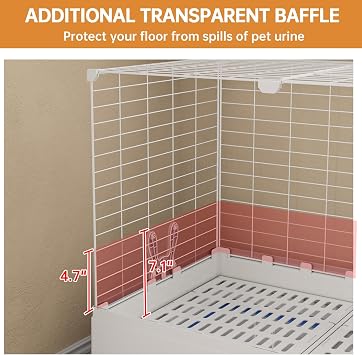 Oneluck Bunny Cage Indoor Rabbit Hutch with Pull Out Tray Rabbit, Guinea Pig, Chinchillas, and Small Animal Cage