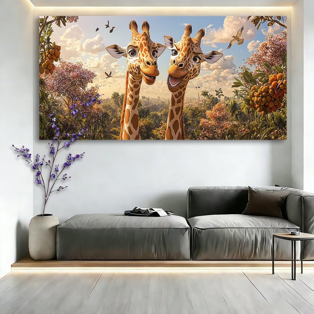 Kwiaty diamentowe zestawy artystyczne dla dorosłych, 160 x 80 cm, duży diamentowy obraz, żyrafa, DIY, duże zestawy artystyczne, rękodzieło dla dorosłych, 5D, pełne wiercenie, malarstwo, klejnot, haft