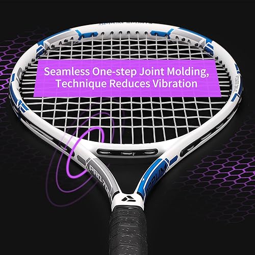 Miniatura 18 de PRO-500 Adult Tennis Rackets, 2-Pack Pre-Strung Racquets for Beginners & Intermediate with Carry Bag & 2 Balls, 105 Sq Inch Oversized Head for Women