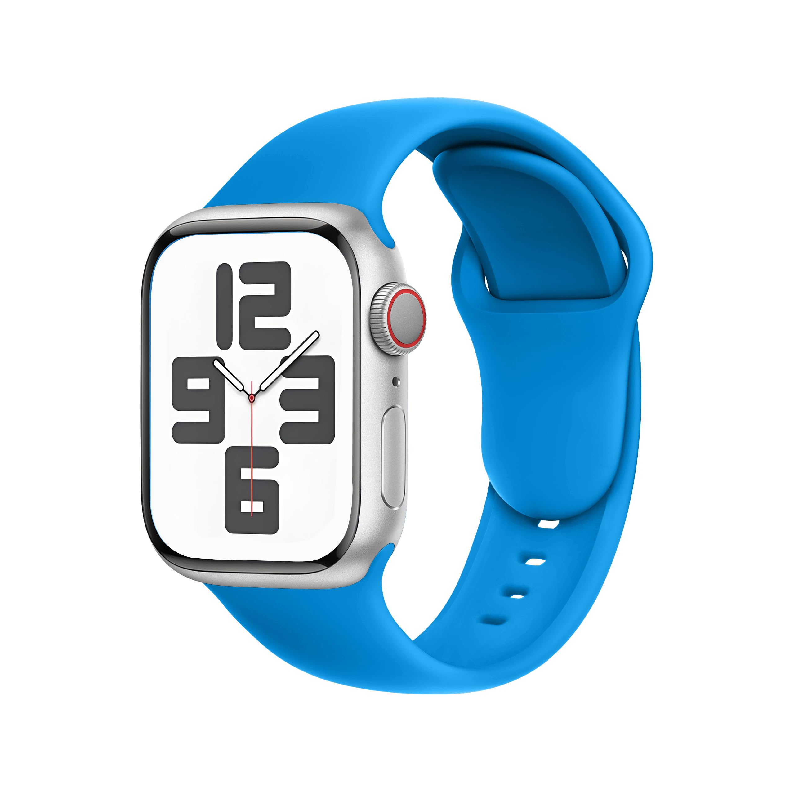 SRena SBC1 cinturino per cinturino apple watch 49mm 46mm 45mm 44mm 42mm 41mm 40mm 38mm ultra 2 apple watch cinturino series 10 9 8 7 6 5 4 3 2 1 originale acciaio sport in colore Blu Oceano