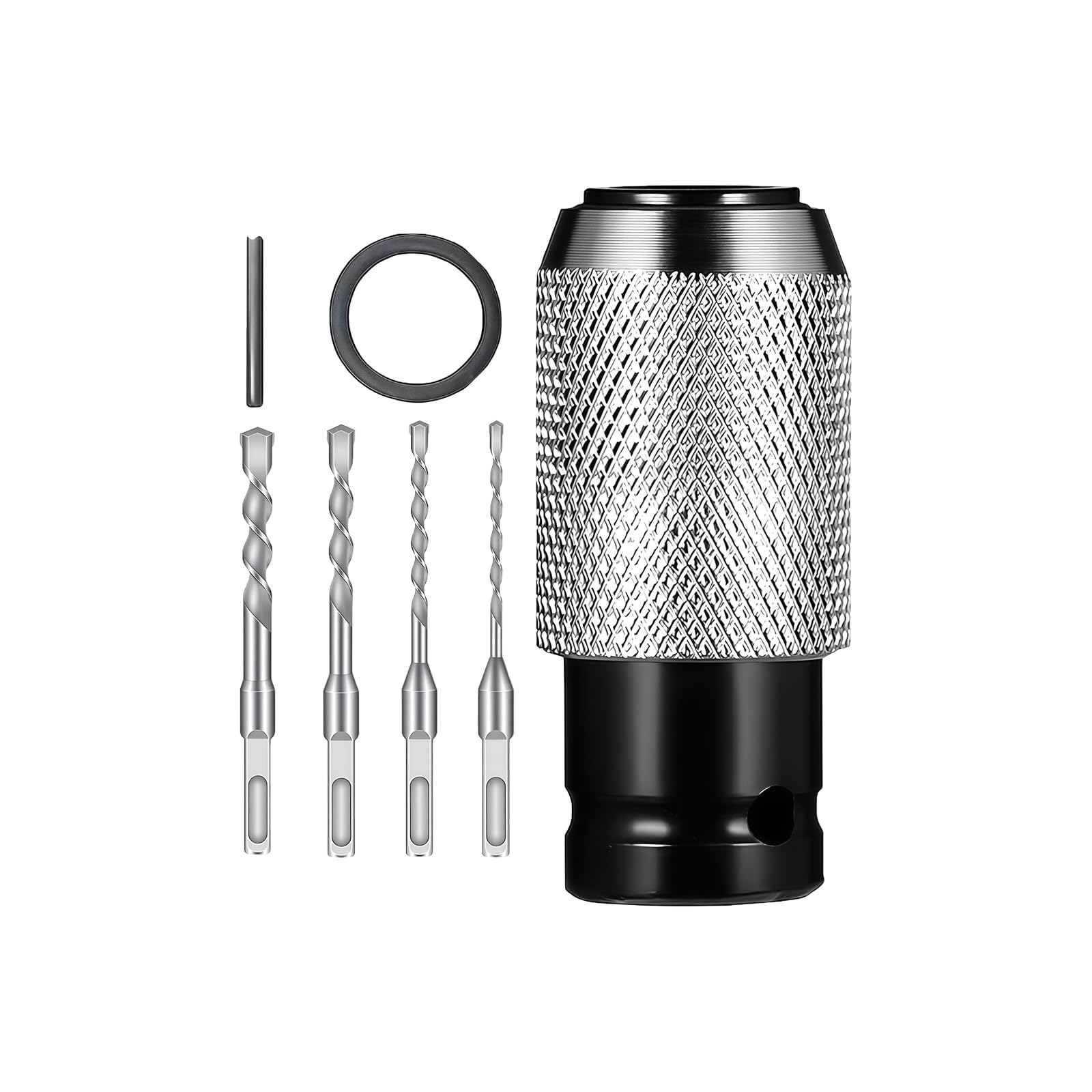 Zepfjhe Hammer Drill Converters Wrench Adapter With Leather Rings Pin Design Secure Connection Long Last Hammer