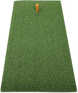 Golf Training Mat, Thickening Golf Hitting Mat, Home Golf Turf Practice Mats for Indoor Outdoor, Golf Chipping Game Training Aids Gifts for Men Golf Lovers Beginner