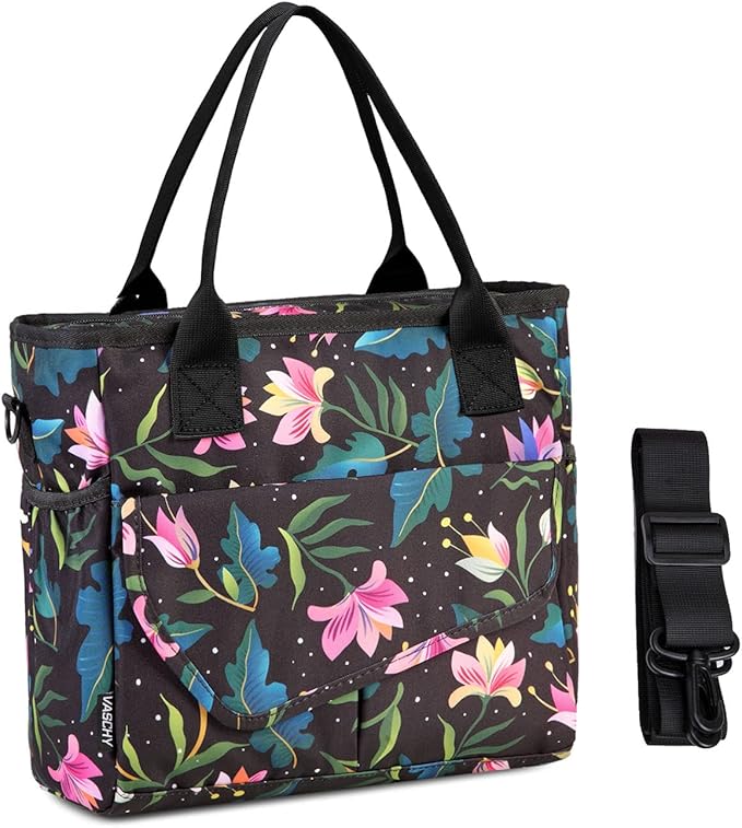 Lunch Bag for Women,VASCHY Ladies Fashion Insulated Lunch Box Tote Bag
