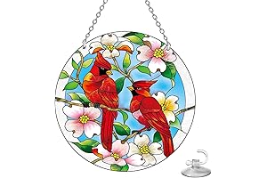 Stained Glass Window Hanging, Sun Catchers Indoor Window
