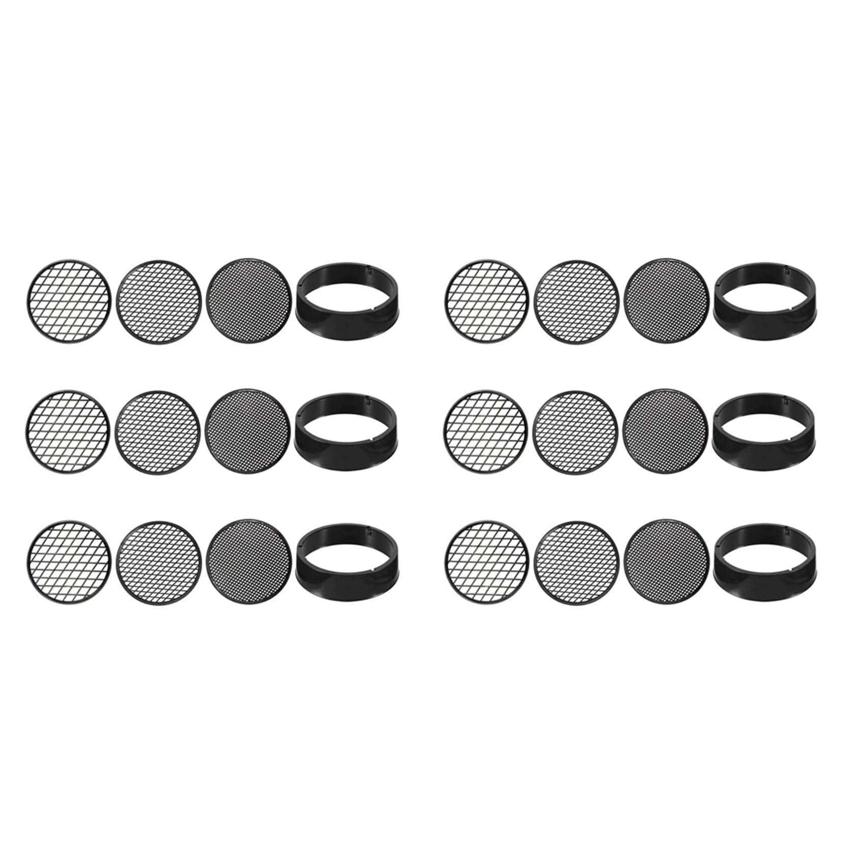 6Pack Sifting Pan Outdoor Gold Panning Soil Sifter Garden Sieve Mesh Garden Mini Sifting Pan Soil Sand Sieve for Outdoor