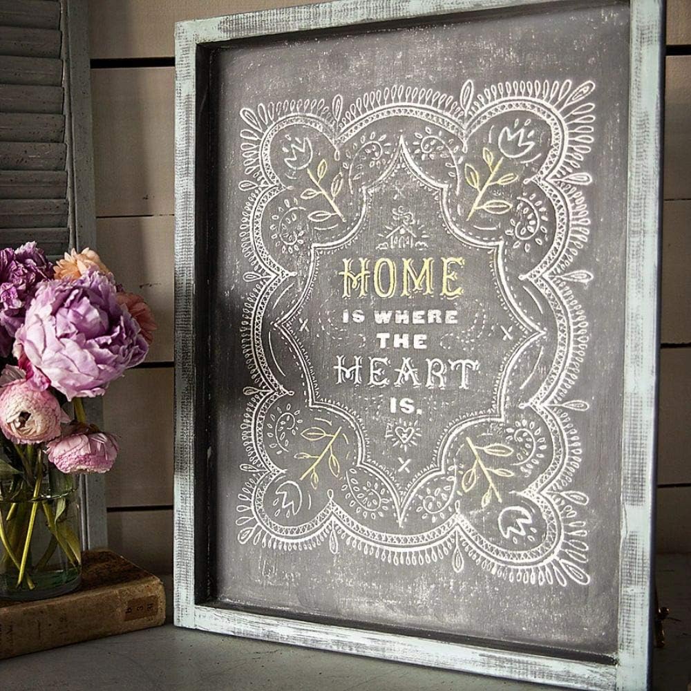 A Makers’ Studio | Tri Mesh Adhesive Stencil | Home Heart | Reusable | DIY Art and Craft Stencils | Multi-Surface Adhesion | 12 x 18