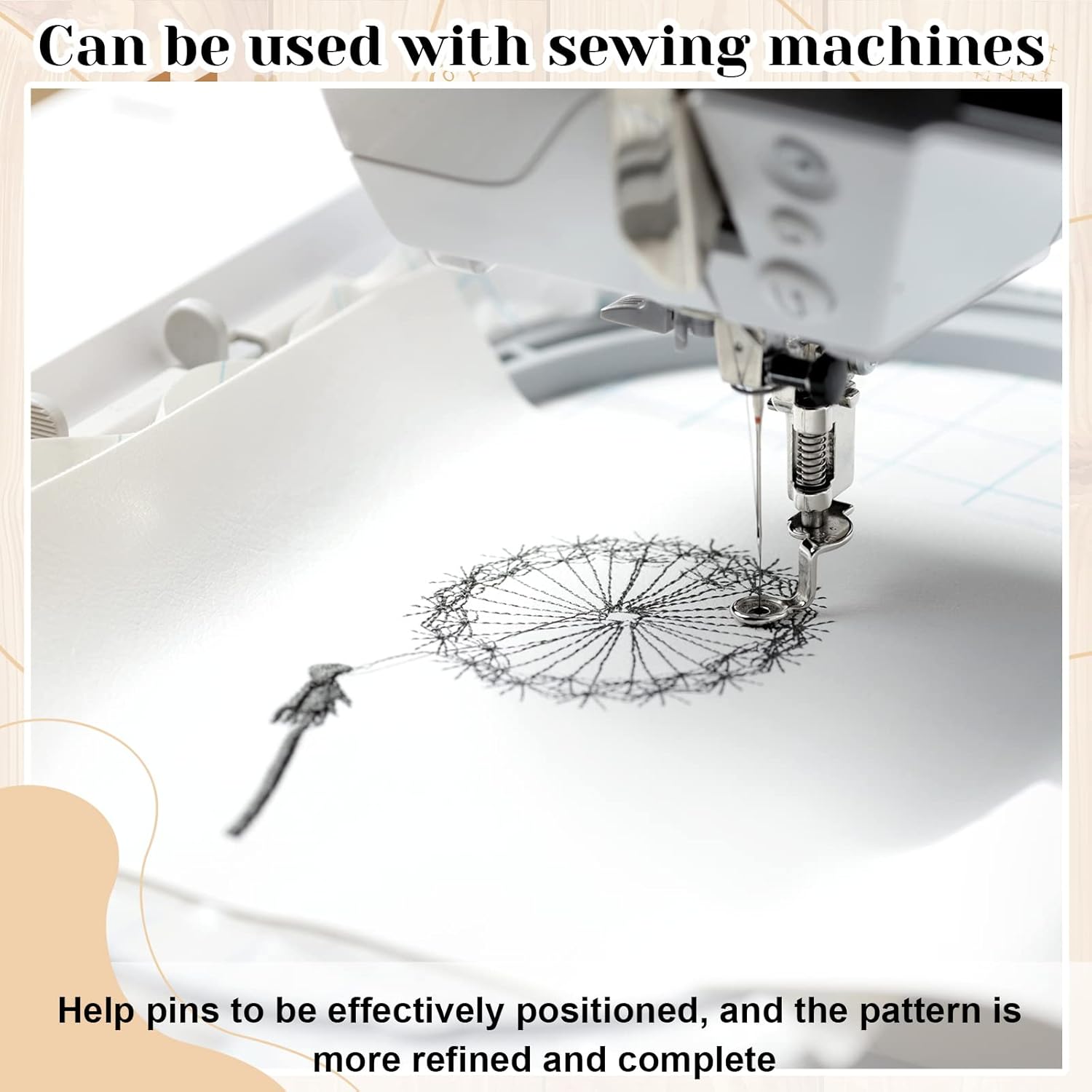 Geosar 1/2 Rolls 12" x 50 yd Tear Away Embroidery Stabilizer, 1.8 Ounce Medium Weight Embroidery Backing for Machine Hand Sewing Support