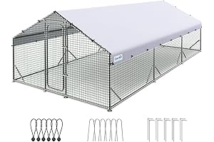 Quictent Large Metal Chicken Coop Run for 30+ Poultry