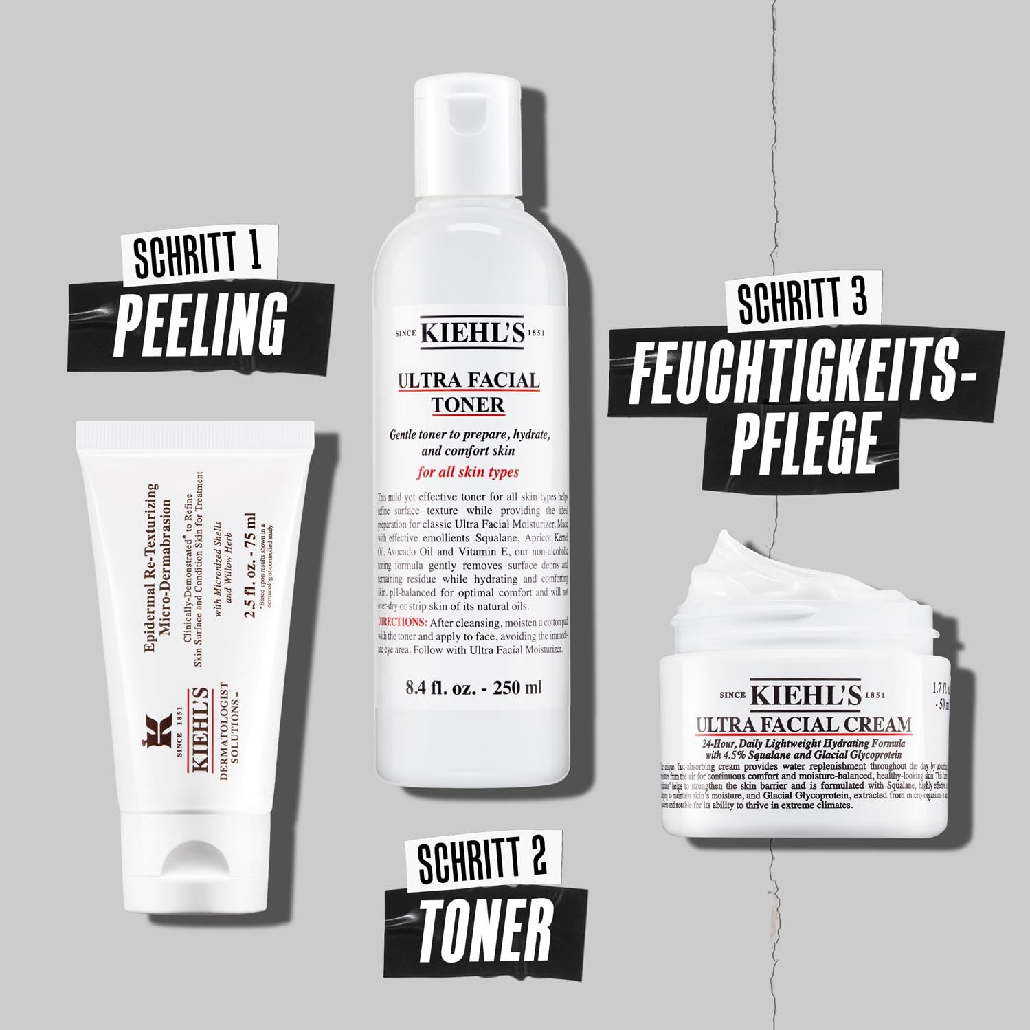 KIEHL'S Re-Texturizing Micro-Dermabrasion, 75 ml, glättendes Gesichts-Peeling für Frauen, zur Hautregeneration, für ein gepflegtes Hautbild