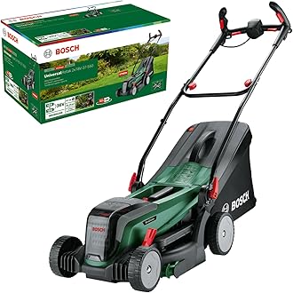 Bosch Cordless Lawnmower - UniversalRotak 2x18V-37-550 (up to 500 m² with 2 4.0 Ah batteries, 18V system, Cutting width: 37 cm; without battery)
