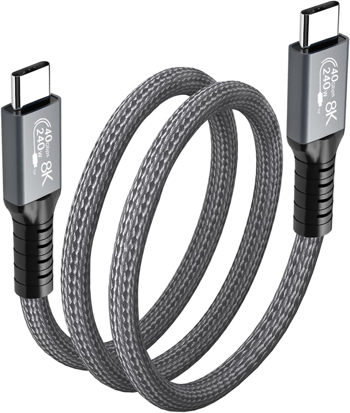 240W USB 4.0 Cable Blazing-Fast 40Gbps Data Transfer Thunderbolt 4/SSD and Charging USB C to USB C Cable, Supporting 8K/6K@60Hz HD Display for iPhone 15/iPad/Galaxy S23/Laptop