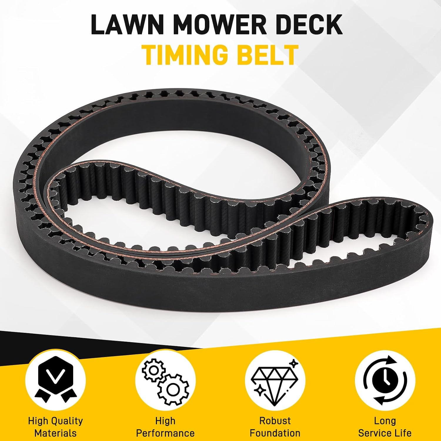 33-Inch Deck Timing Belt for 754-04136 954-04136, for Cub Cadet/Troy-Bilt Lawn Mower, Deck Drive Belt Replacement Accessories