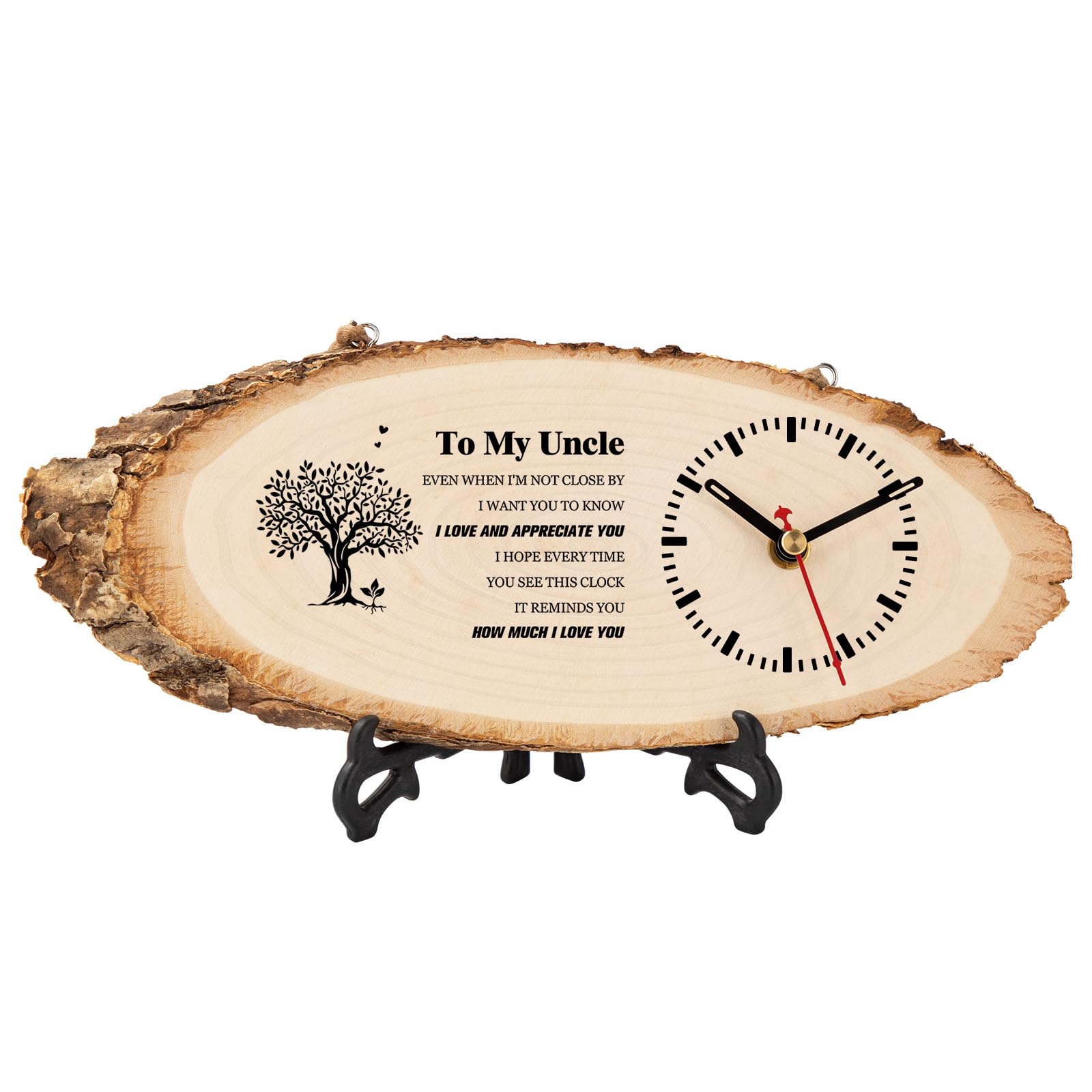 Horloge en bois sur mesure, un cadeau d'exception pour le départ à la retraite d'un oncle