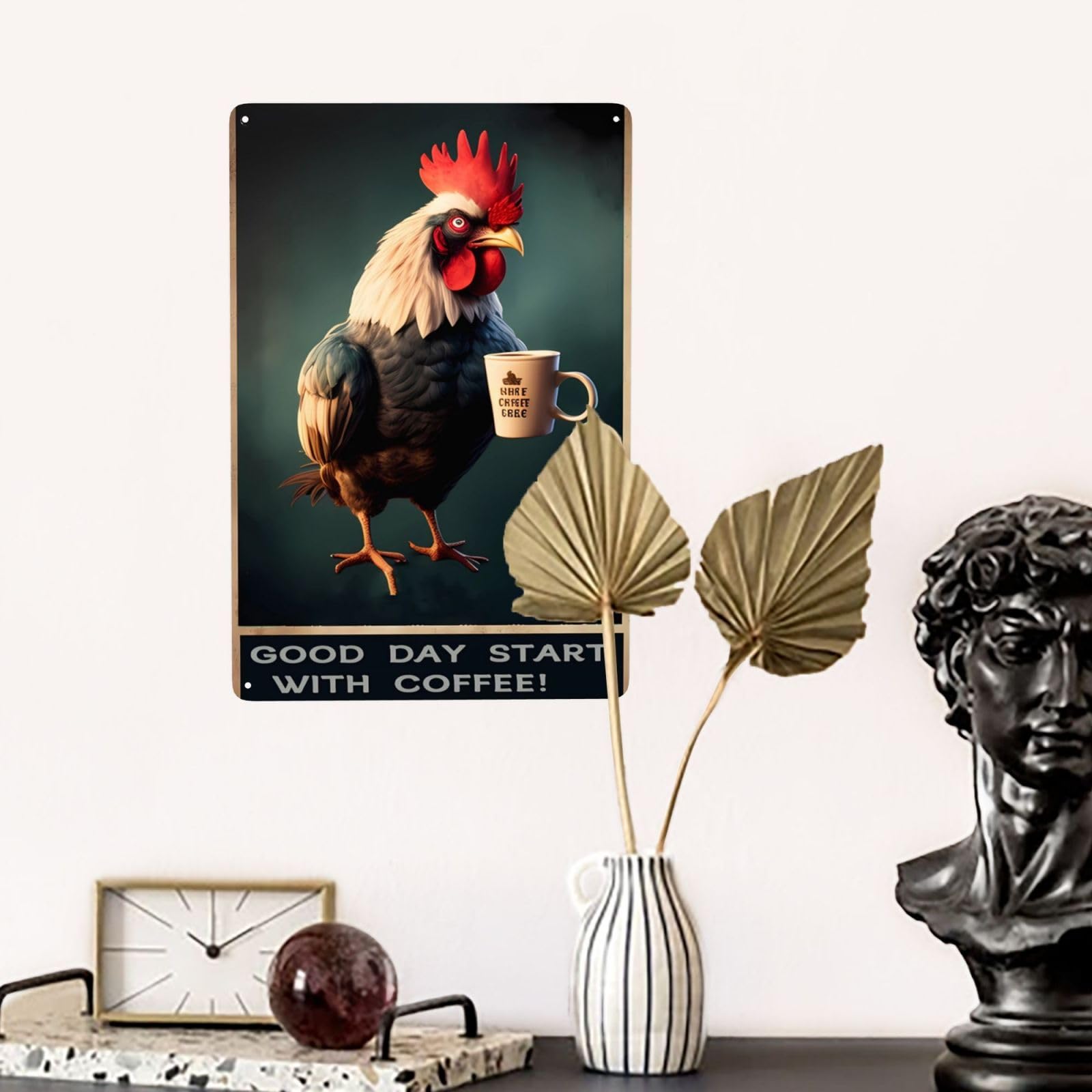 Amazon.com : Worihut 8x12 Inch Good Day Start With Coffee Tin Sign