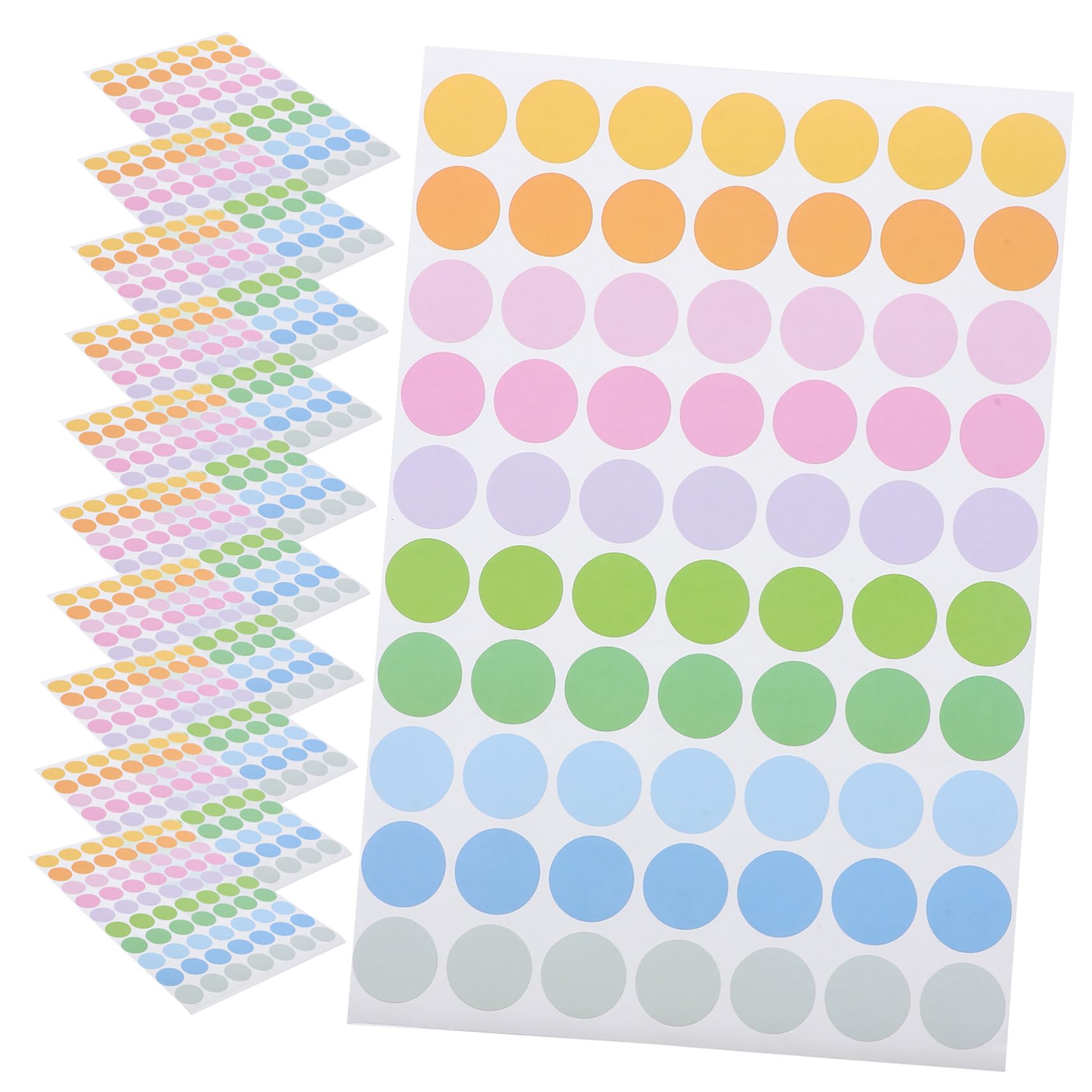 200 Feuilles Étiquettes Autocollantes Rondes Colorées Autocollants Pois Adhésifs pour Codage et Organisation Maison ou