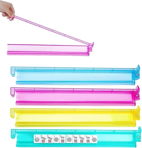 Miniatura 3 de usamjtable American Mahjong Pusher Rack Combo Todo en Uno Rack y Empujador de Azulejos (Acrílico)