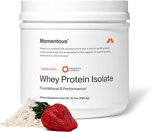 Vista 17 de Momentous Essential - Proteína de suero en polvo alimentada con pasto – 0.71 oz de proteína aislada de suero – Certificado NSF para deporte – Sin