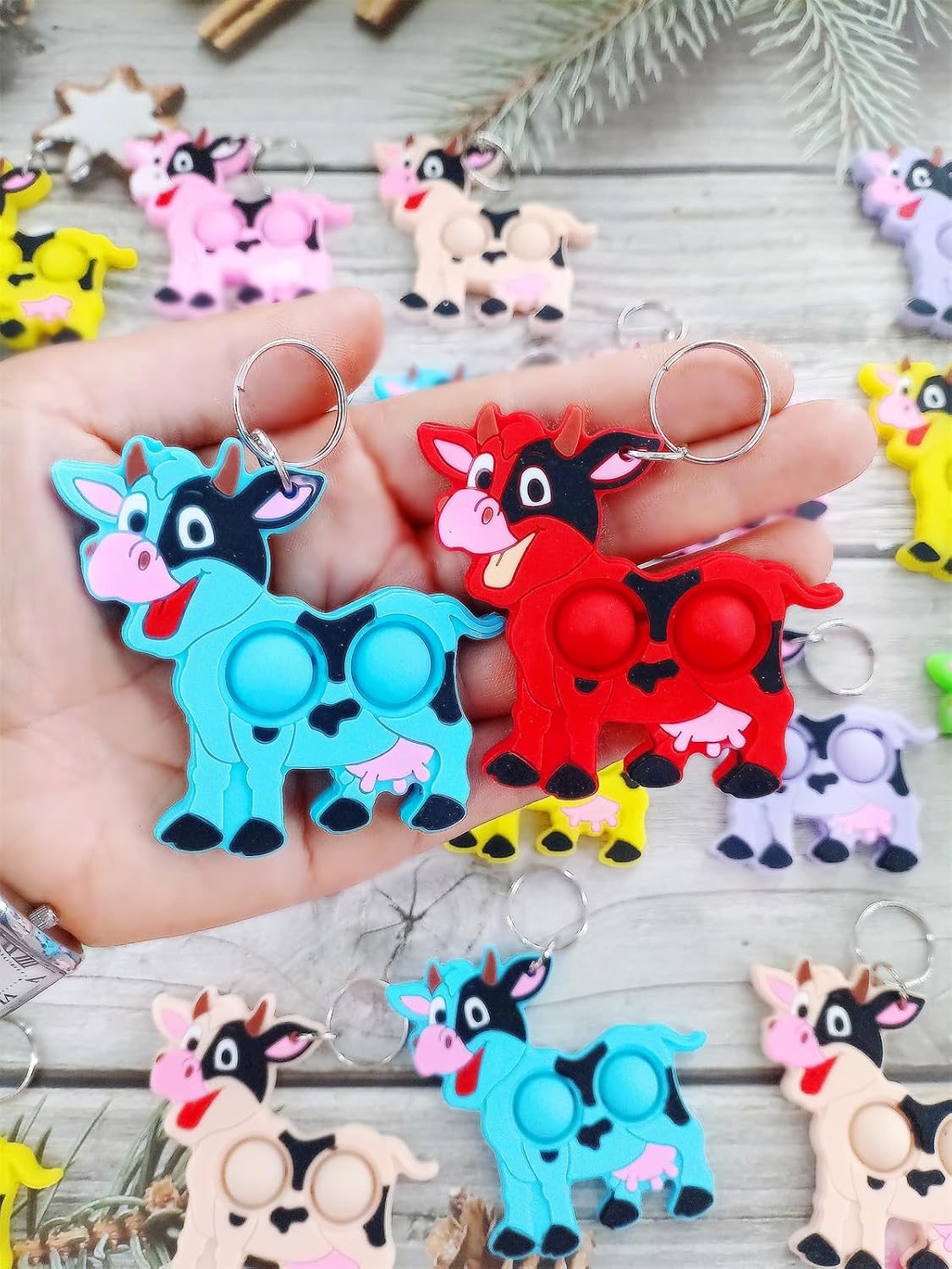 24 Packs Bulk Cow Mini pop for Classroom Students Prize, Birthday Party favors