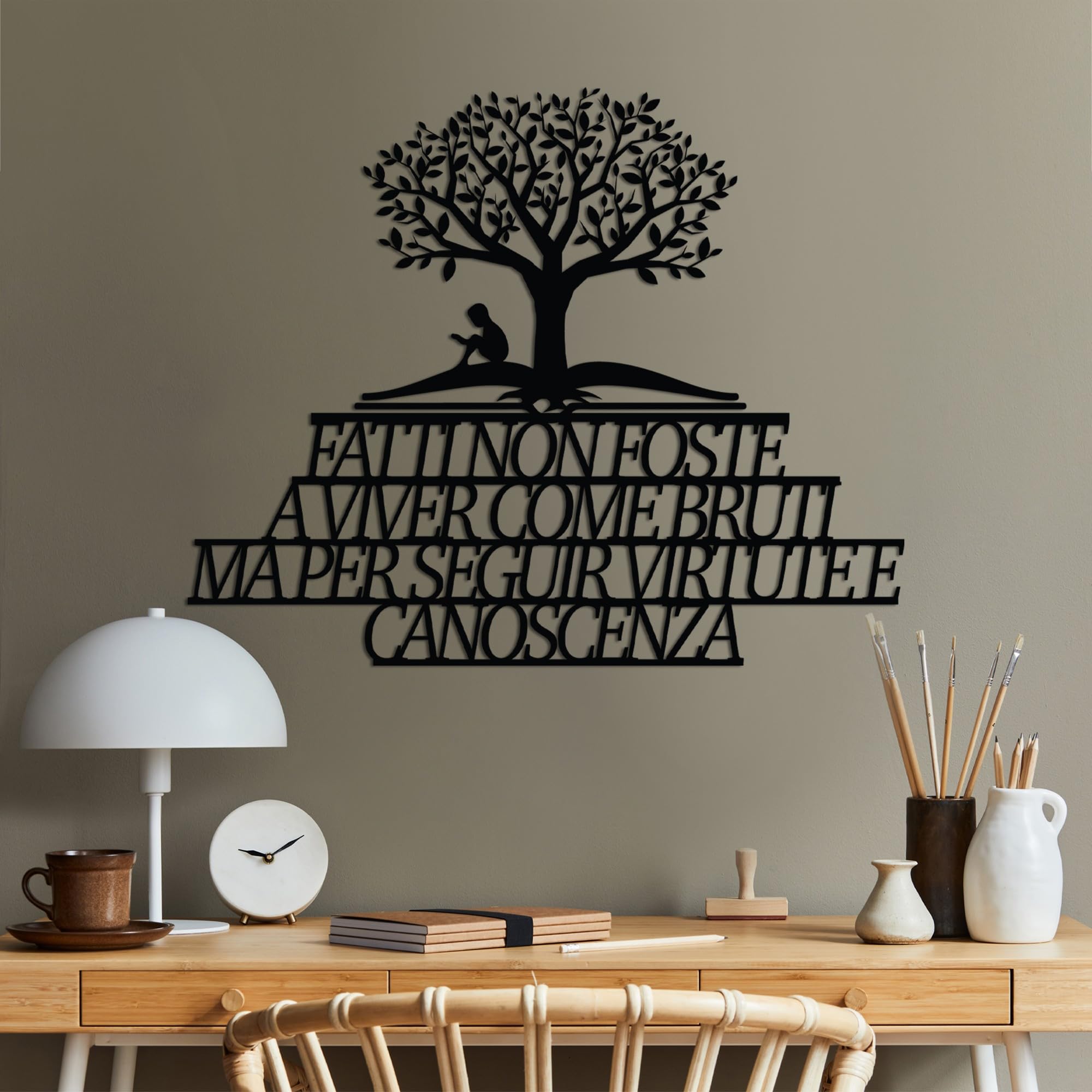 Stylish Black Decorative Metal Wall Accessory, 55 x 47 cm, 100% Metal, 1.5 mm Thickness, Perfect for Modern Home Decor & Unique Wall Art