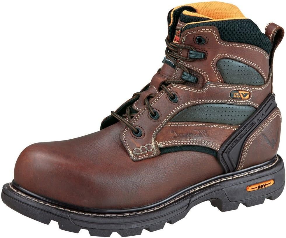 Thorogood 814-4447 Men's GENFlex2 6-in Plain Toe - Non-Safety Toe Brown 12 M US