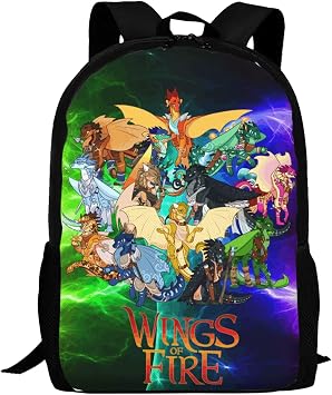 Wings-Fire Backpack,3d Print Laptop Backpack Lightweight Casual Daypack Bookbag Multi-Function Travel Backpack 16.5 In