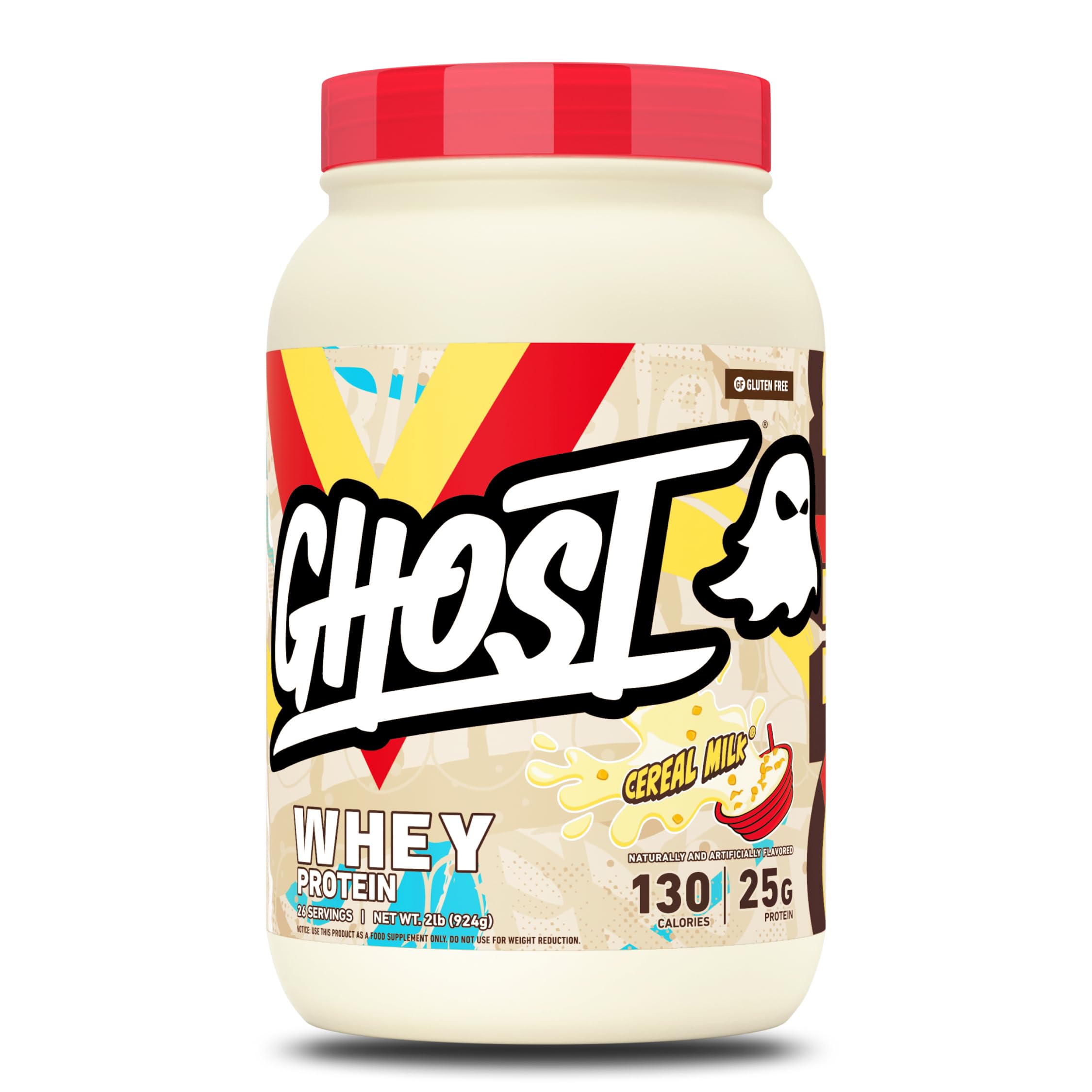 GHOST 100% Proteine Del Siero Di Latte Polvere, Latte Di Cereali - 920 g