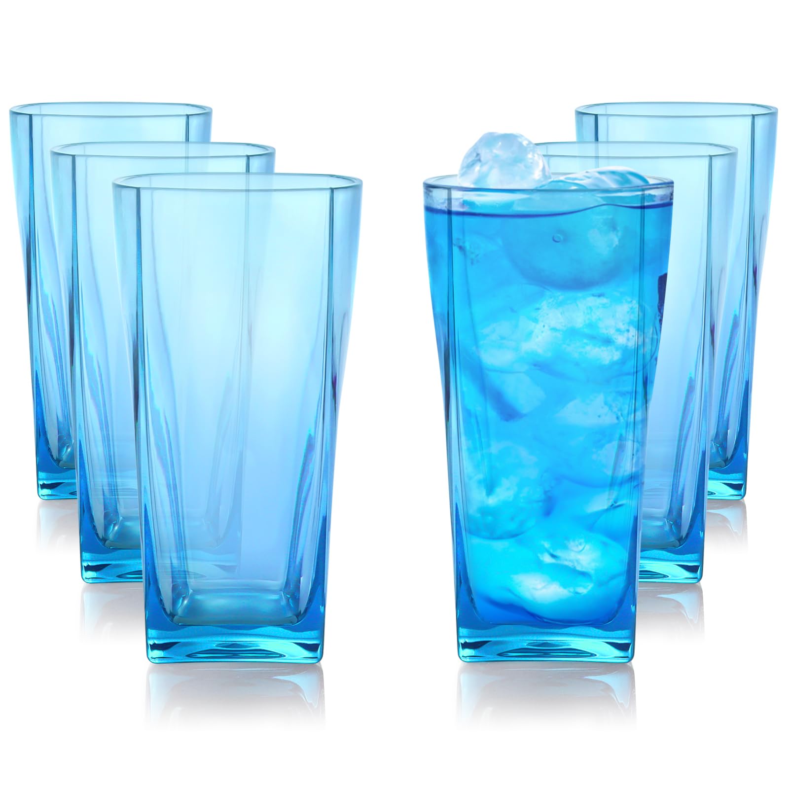 Gobelets à eau plastique transparent incassable sans BPA réutilisable 591ml