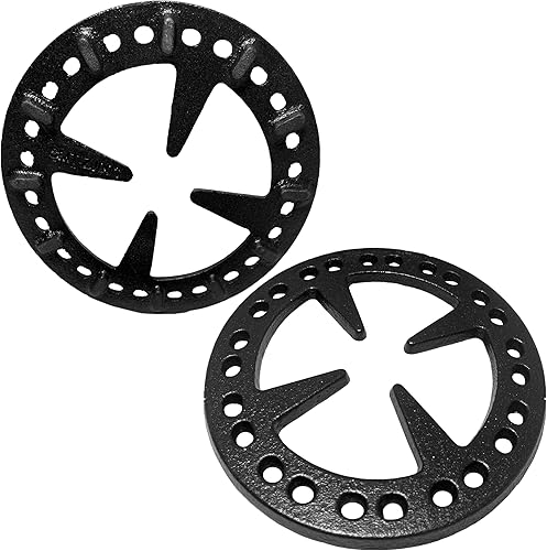 Miniatura 10 de MCAMPAS Wok de hierro fundido anillo de soporte universal antideslizante de acero al carbono Wok Pan para cocina Samsung, GE, Frigidaire, Whirlpool,