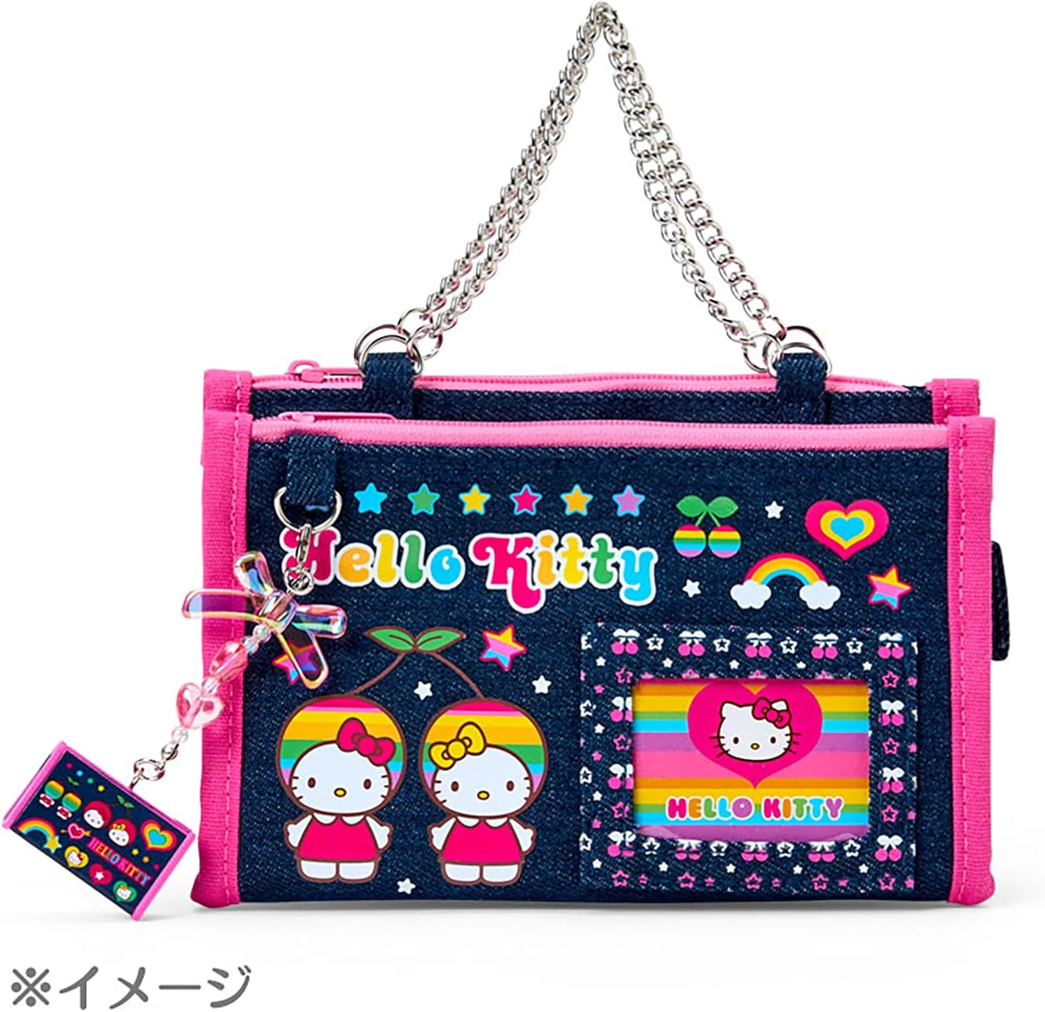 Sanrio 796468 Denim Pouch (Heisei Girls Item), Sugar Bunnies, for Ages 3 and Up