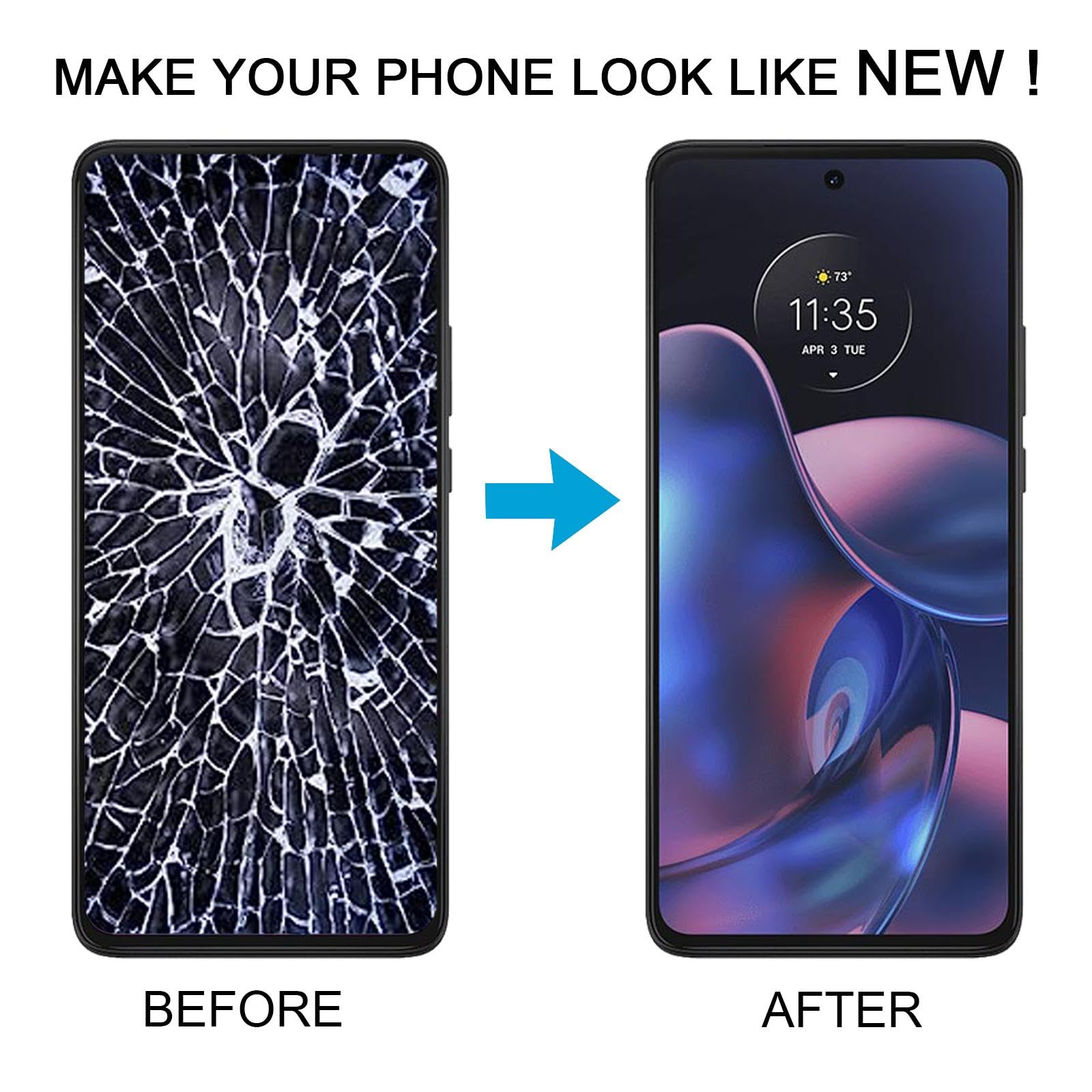 Pour Motorola Edge 2022 Écran LCD OLED avec numériseur Accessoire d'assemblage complet