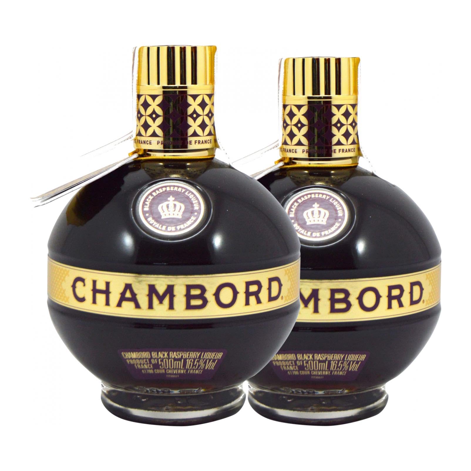 Licores Marie Brizard Chambord Royale Botella Medium 50 cl (Caja de 2 Botella Medium de 50 cl)