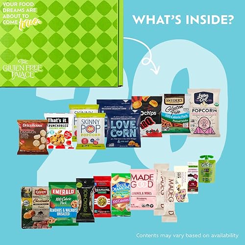 Miniatura 5 de Paquete de 100 calorías para el cuidado de paquetes de aperitivos, cestas de regalo de vacaciones, veganas, sin gluten, sin lácteos, barras y