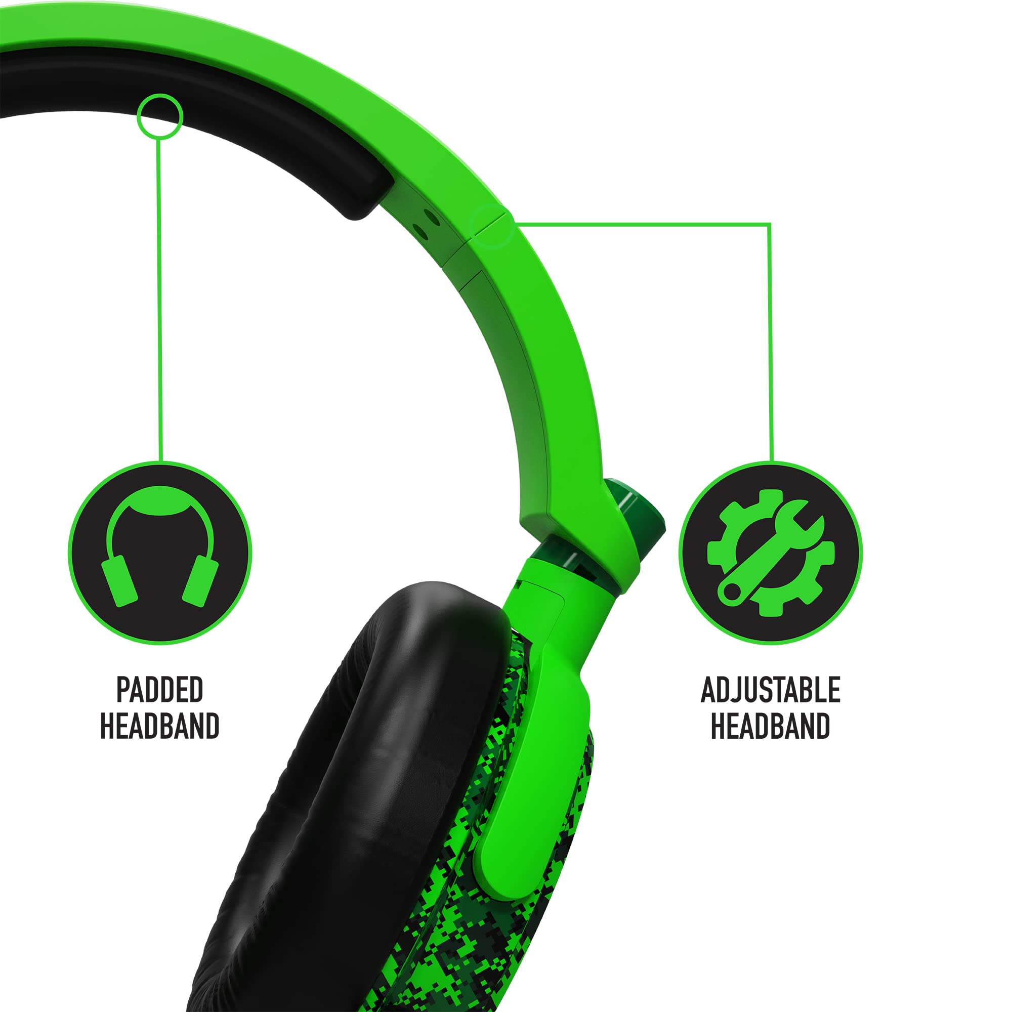 Stealth C6-100 Gaming Headset Neon Green Digital Camo, Multi-Plattform kompatibel mit XBox One, Serie S/X, PS4/5, Handy und Tablet mit leistungsstarken 40-mm-Lautsprechern, 3.5-mm-Klinkenstecker